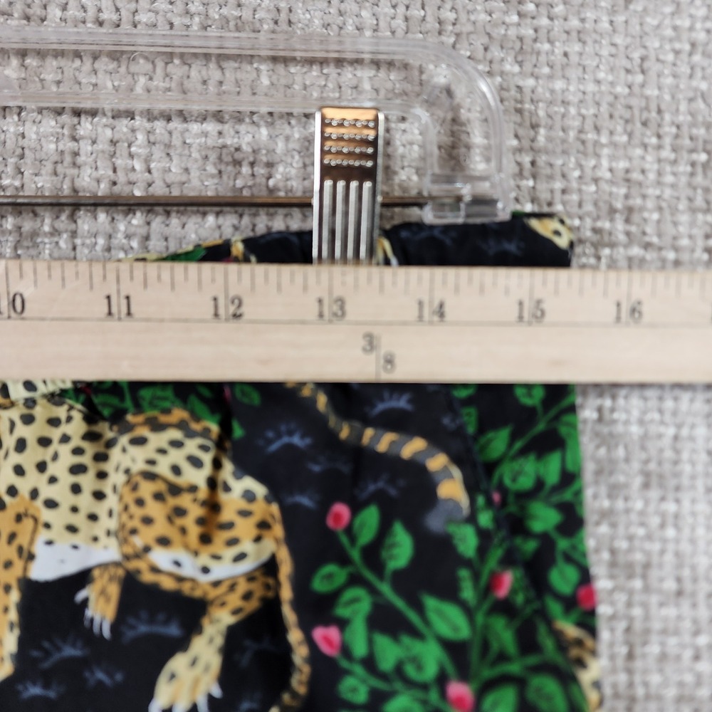 Print Fresh Bagheera Leopard Short Sleep Pajama Set Womens M Black Cotton Nice! - Picture 13 of 16